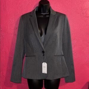NWT Express charcoal grey blazer. Size 6